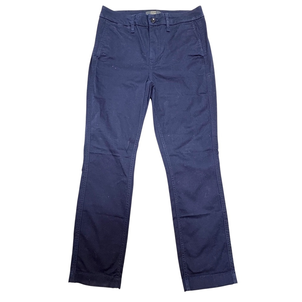 J. CREW pants blue cotton chinos NWT straight leg classic Spring 2018 preppy